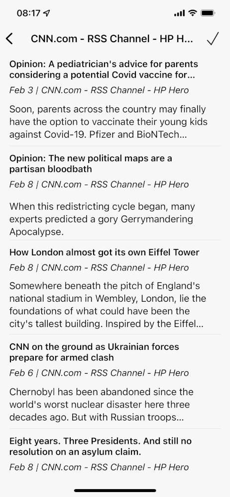 iPhone Version of CloudNews App