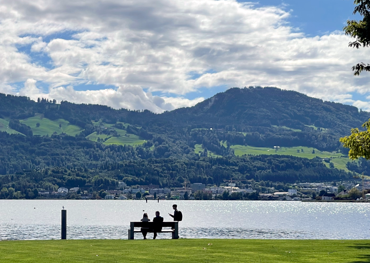 a view of Lake Zürich from the OST