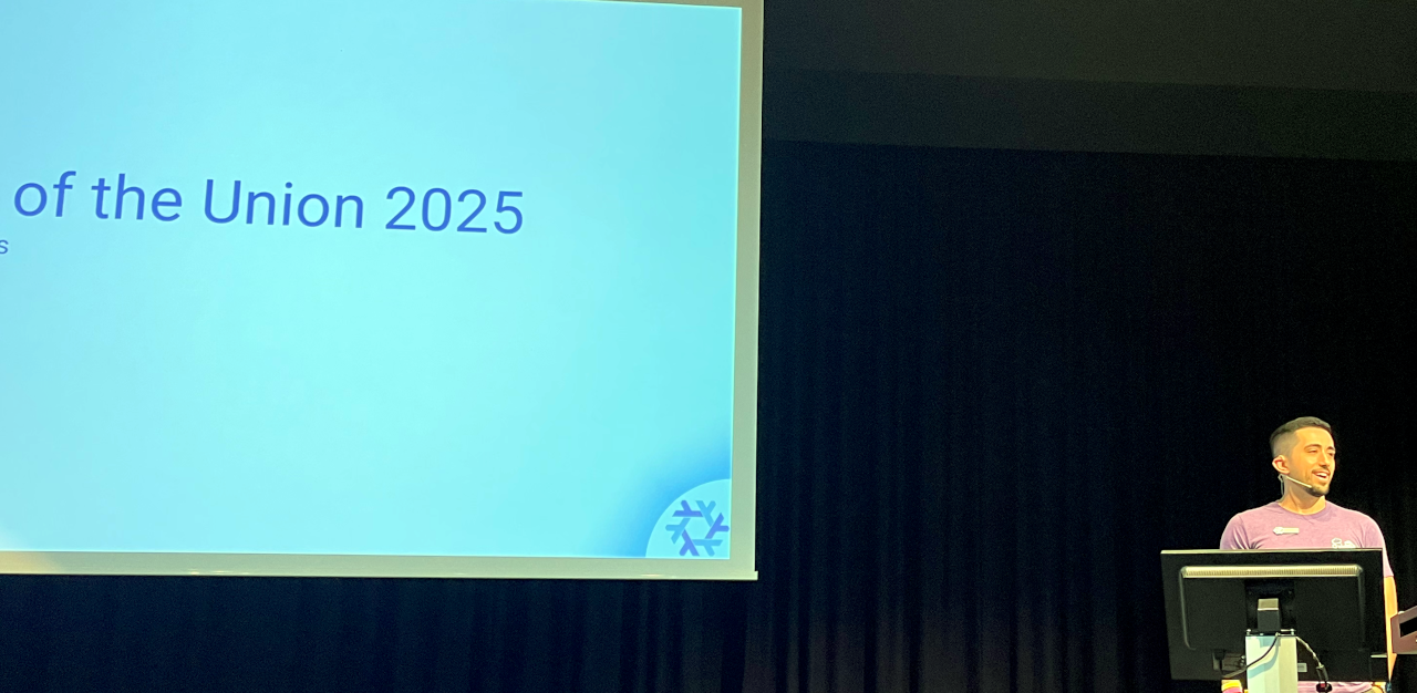 Ron Efroni giving a State of the Union update