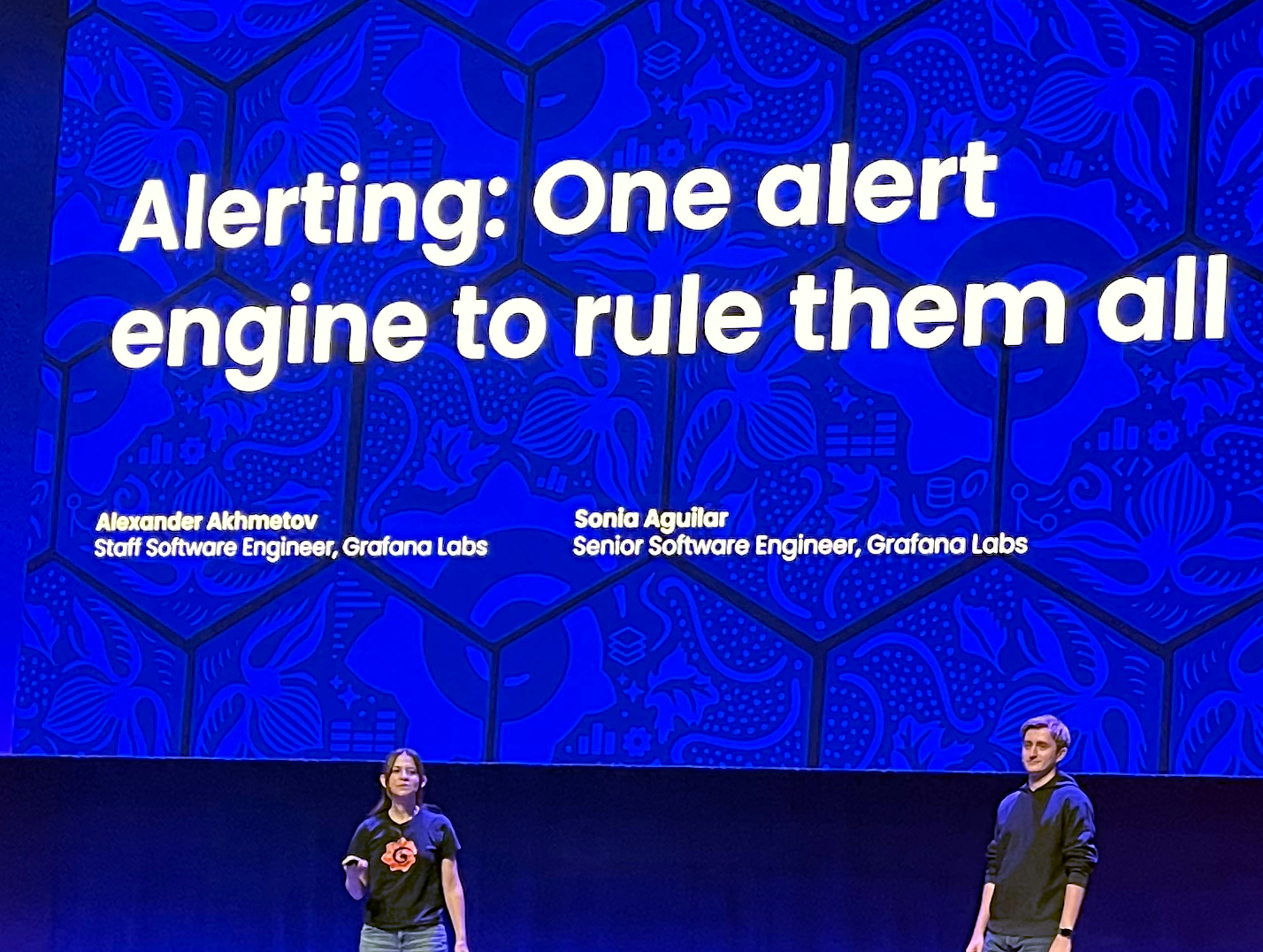 Alexander and Sonia on stage