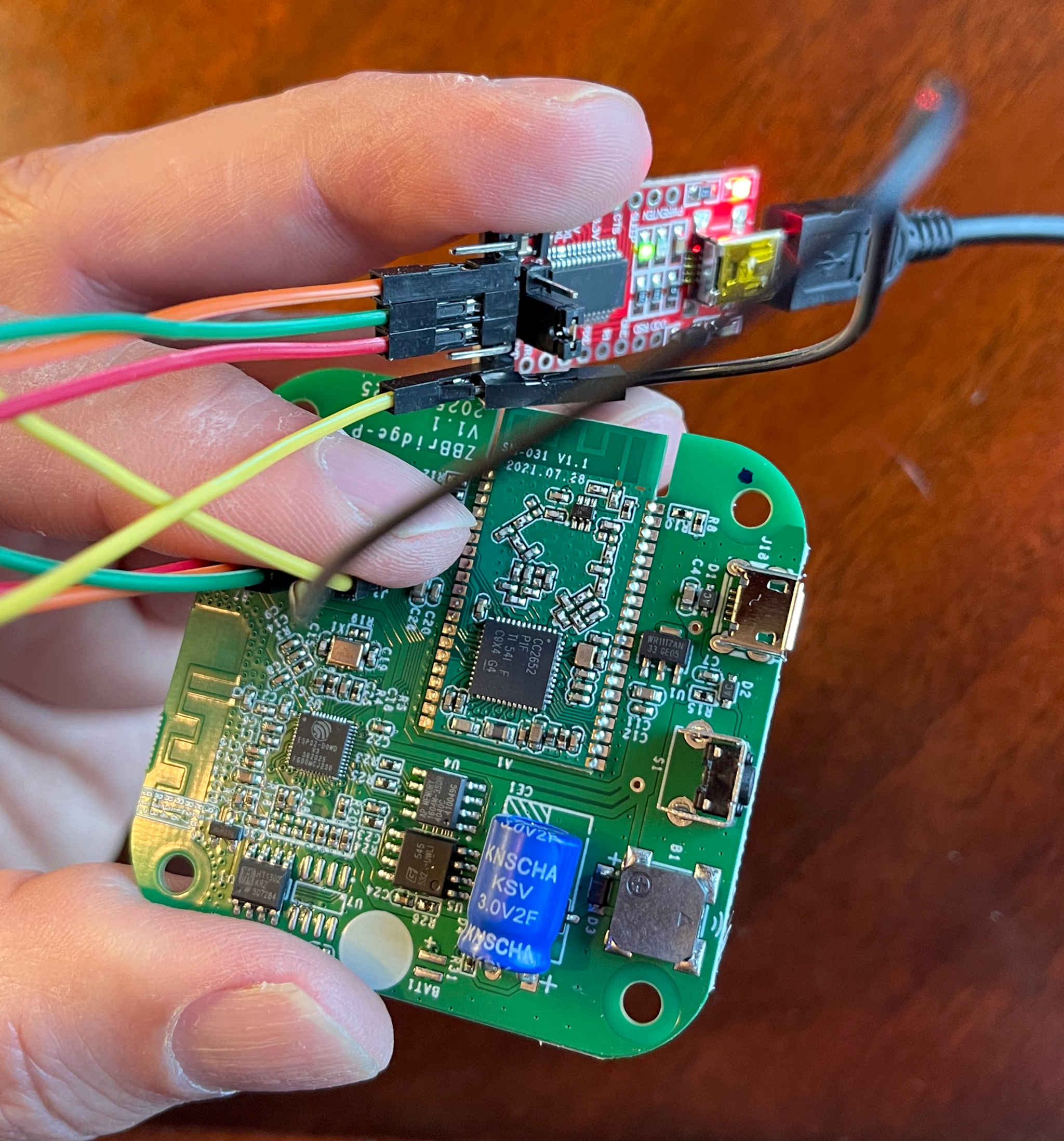 TTL connected to Bridge and ready to flash