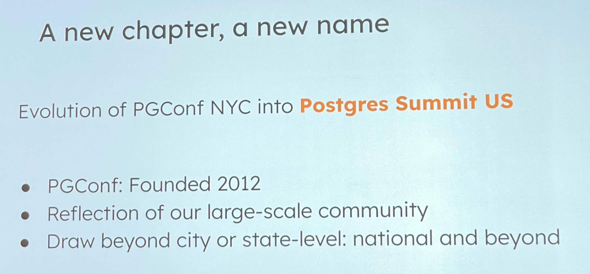 PGConf NYC has a new name