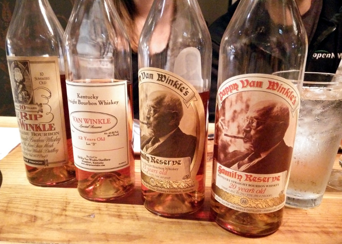 Pappy van Winkle bottles