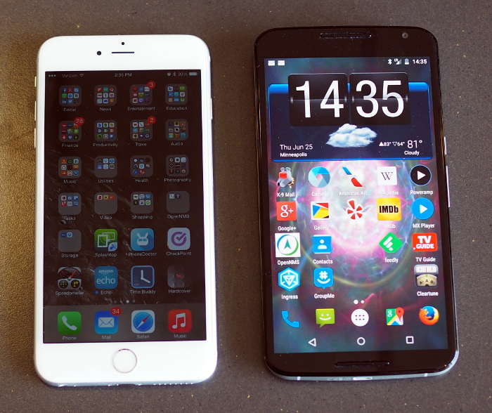Nexus 6 vs. iPhone 6+