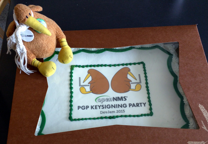 Dev-Jam Key Signing Cake