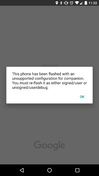 Android Wear App Error
