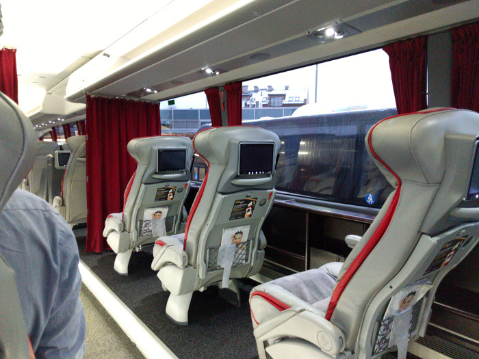 Inside LUX Express Bus
