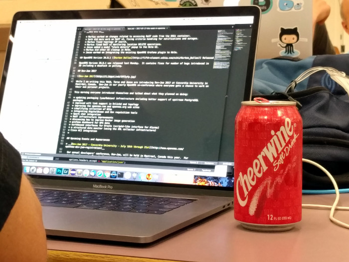 Dev-Jam: Laptop and Can of Cheerwine