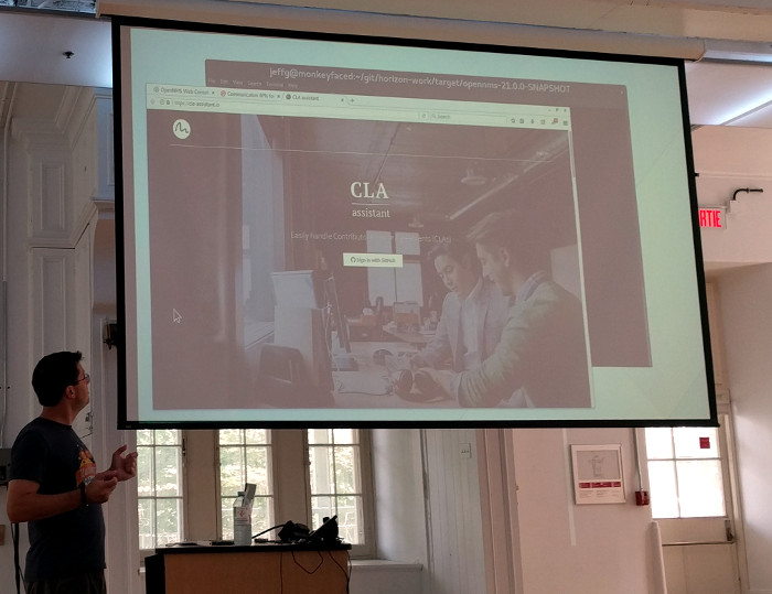 Dev-Jam: Jeff presents on CLA Assistant