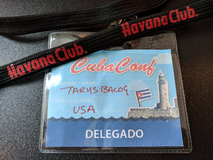 Cubaconf Lanyard and Badge