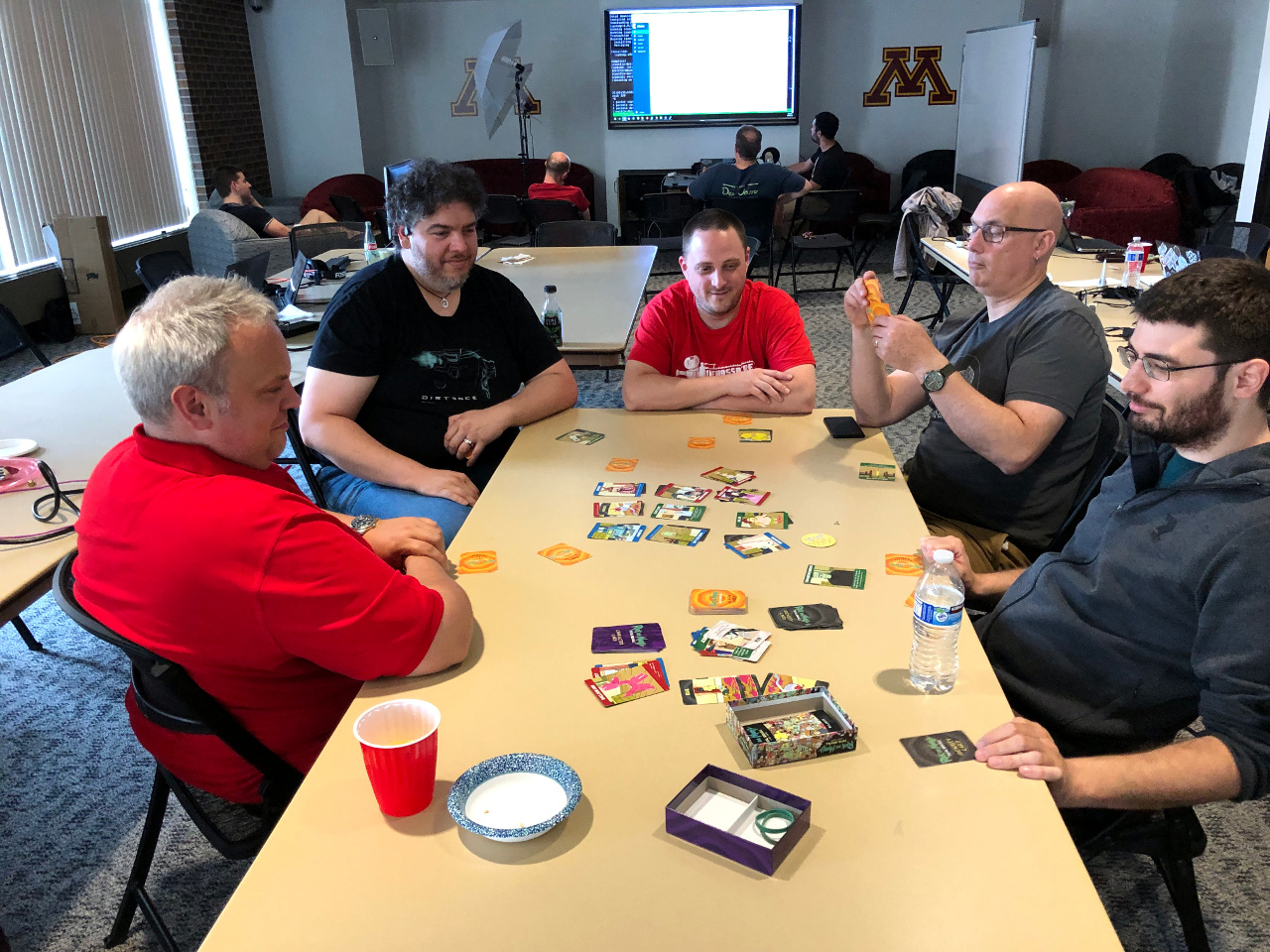 2019 Dev-Jam: Table with Snacks and Ulf