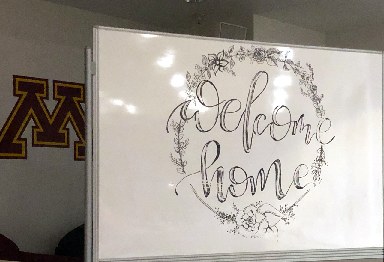 2019 Dev-Jam: Welcome Home on Whiteboard