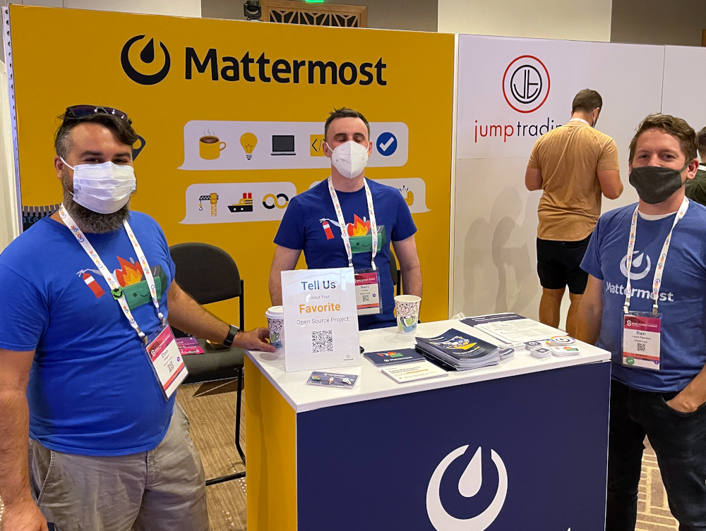 Mattermost Booth in the Sponsor Hall
